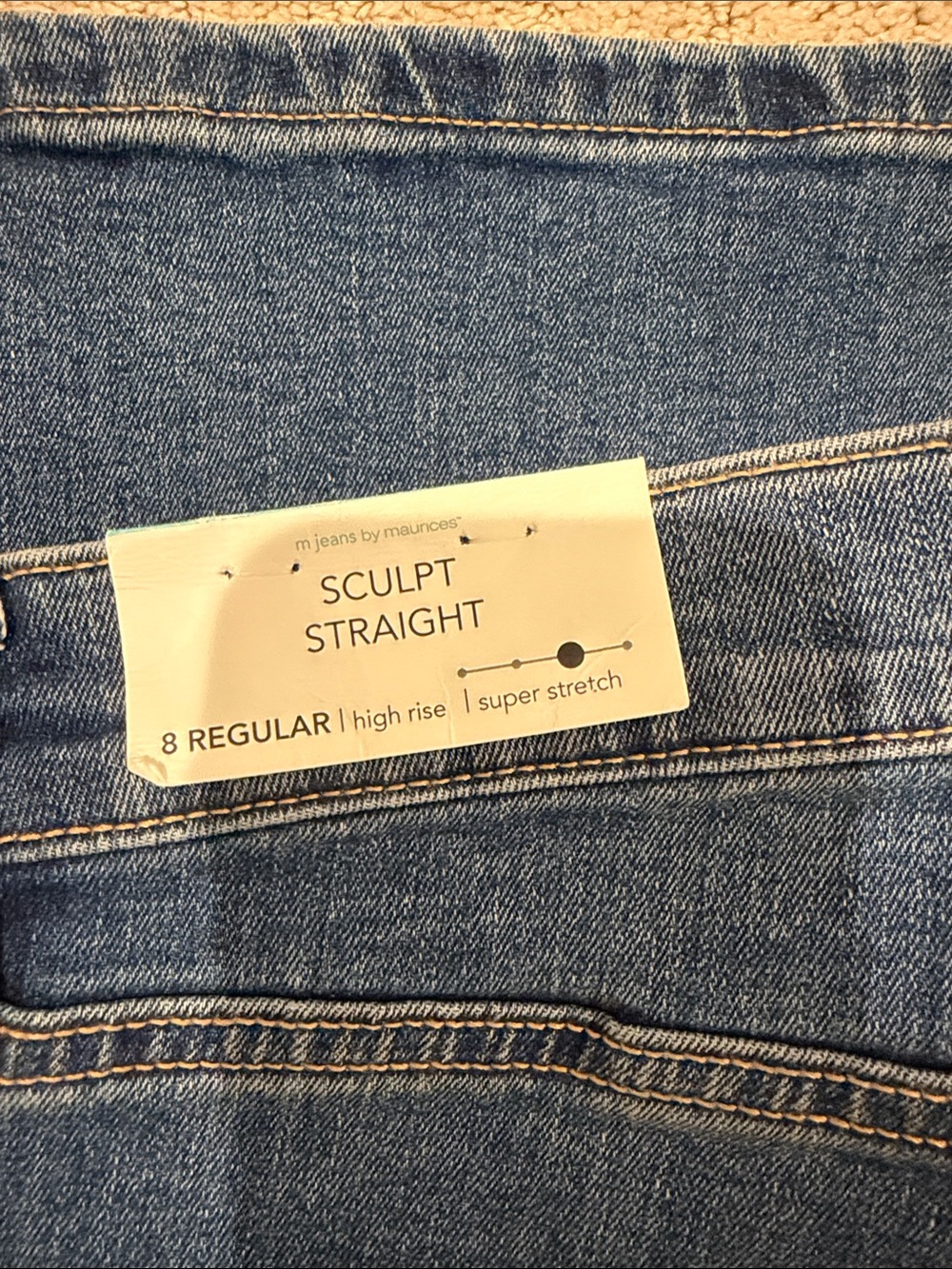 Maurices Jeans Sculpt Straight size 8 NWT - Picture 2 of 4
